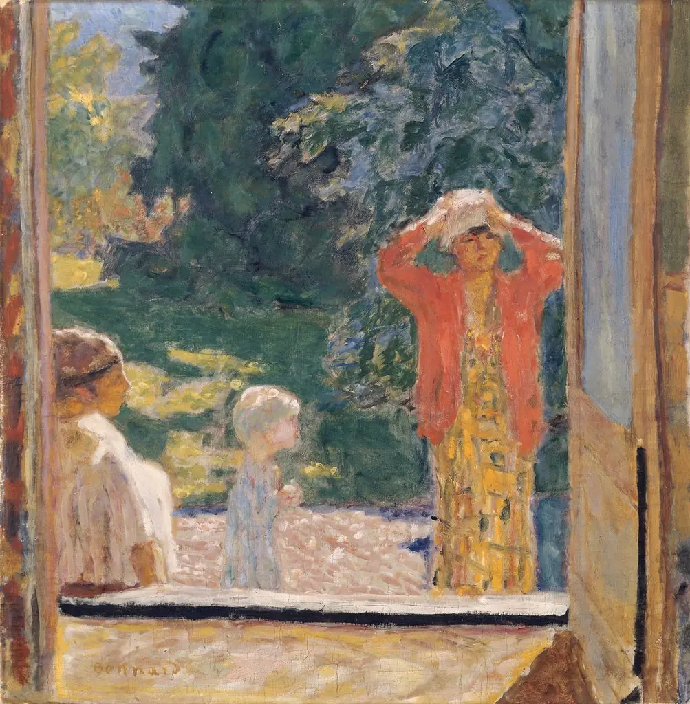 Devant la fenêtre au Grand-Lemps, by Pierre Bonnard
