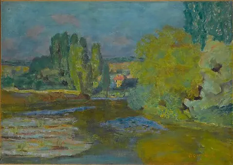 House on the Seine near Vernon, by Pierre Bonnard