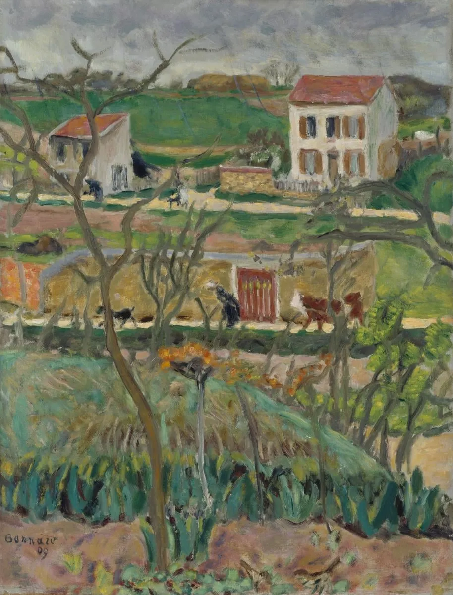 Maisema sadesäällä, by Pierre Bonnard, unspecified