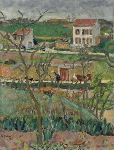 Maisema sadesäällä, by Pierre Bonnard