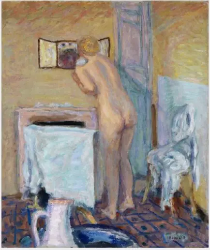 Nude before a Mirror, by Pierre Bonnard