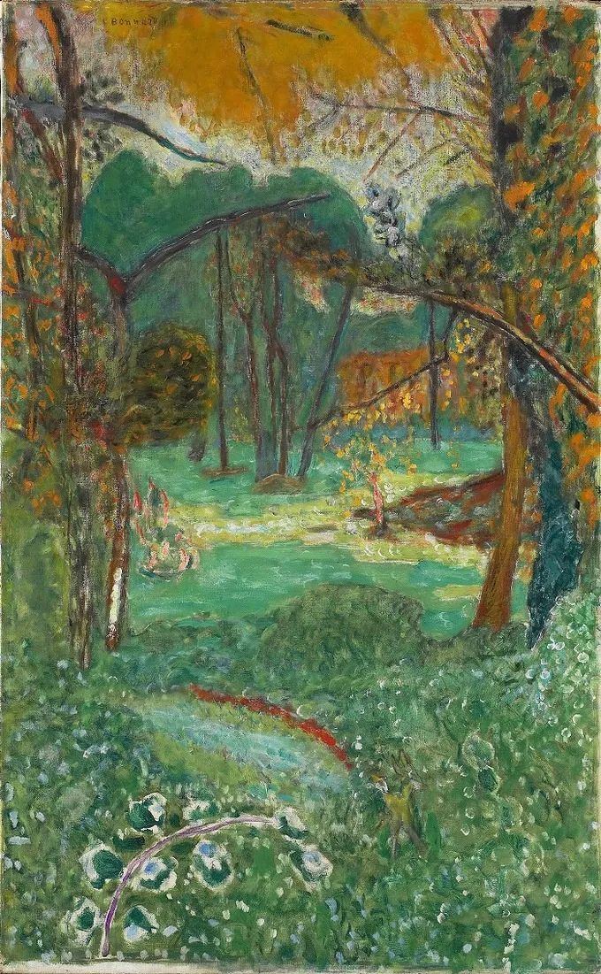 Paysage d'Automne, by Pierre Bonnard, oil, 1933