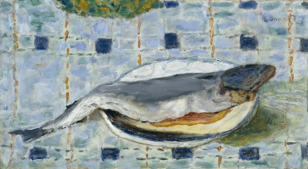 Poisson sur une assiette, by Pierre Bonnard