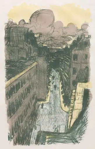 Street Scene from Above, by Pierre Bonnard