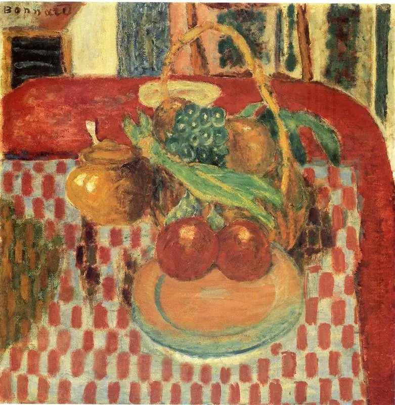 The Checkered Tablecloth, by Pierre Bonnard