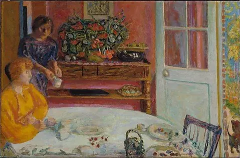 The Dining Room, Vernonnet, by Pierre Bonnard, 1916