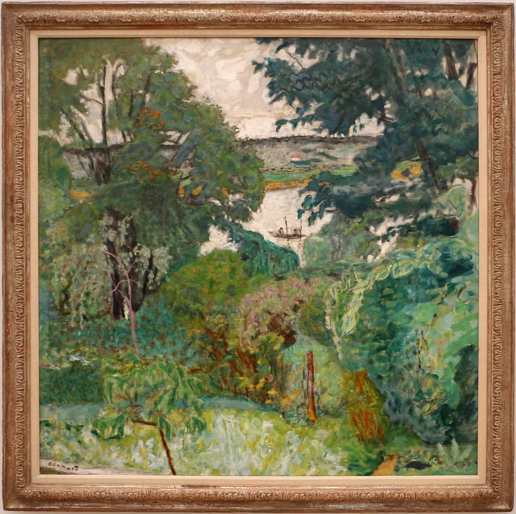 The Seine at Vernonnet, by Pierre Bonnard, oil, 1930