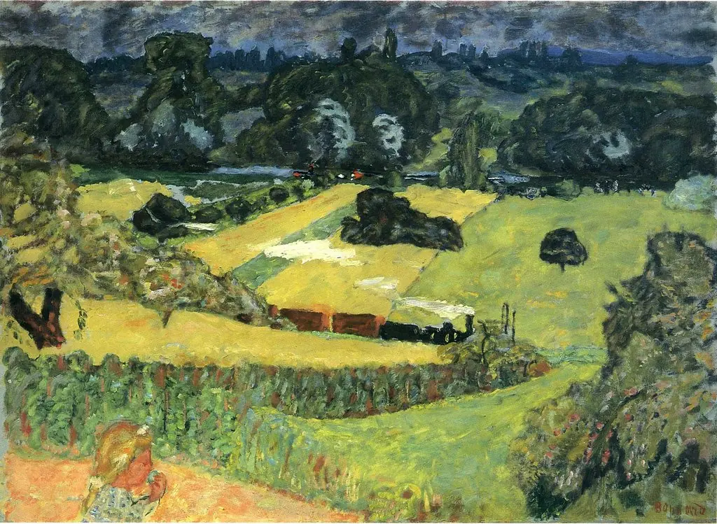 Train and Bardes, by Pierre Bonnard