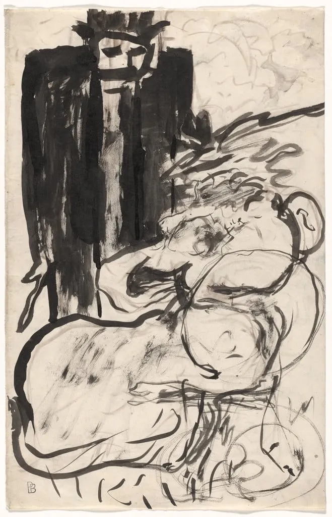 Untitled, by Pierre Bonnard, ink, 1900