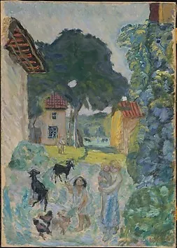 Village Scene, Grasse — Pierre Bonnard