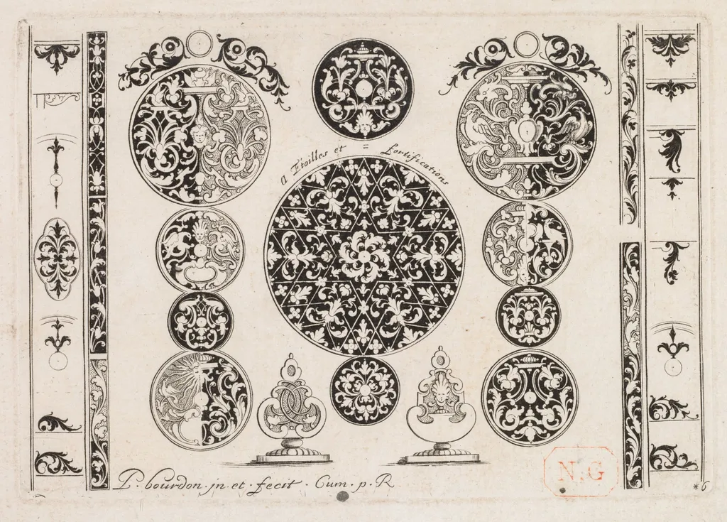 # 6 from " Livre second essais de gravjre " second book of Engraved Designs, by Pierre Bourdon, 1703