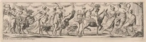 Woman Whipping a Satyr, by Pierre Brebiette