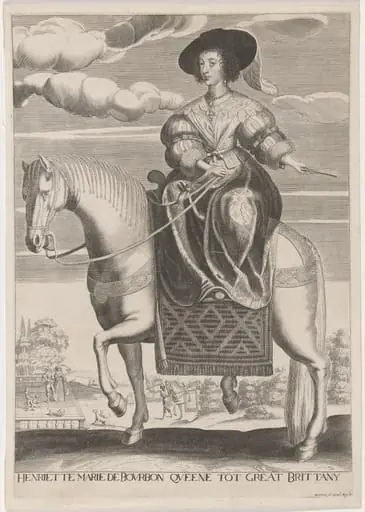 Henrietta Maria on Horseback, by Pierre Daret de Cazeneuve