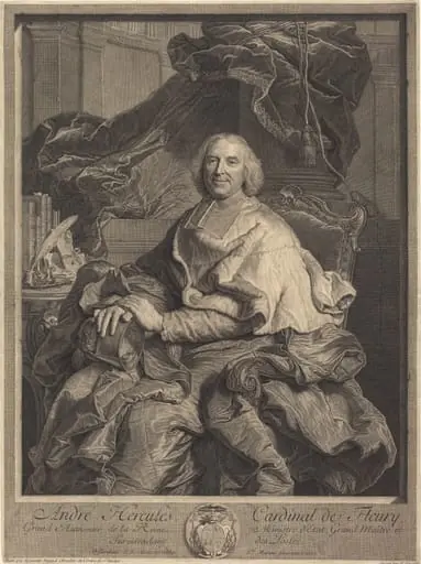 André Hercules, Cardinal de Fleury, by Pierre Drevet