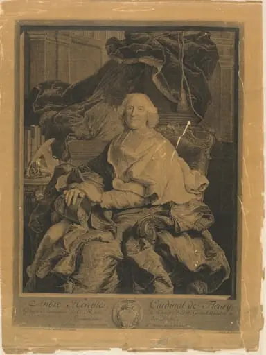 André Hercules, Cardinal de Fleury, by Pierre Drevet