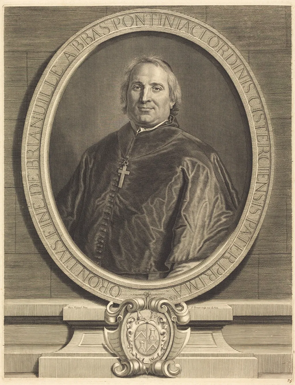 Fine de Brianville, by Pierre Drevet, ink, 1699