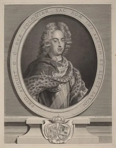 Frédéric Auguste III, roi de Pologne, by Pierre Drevet