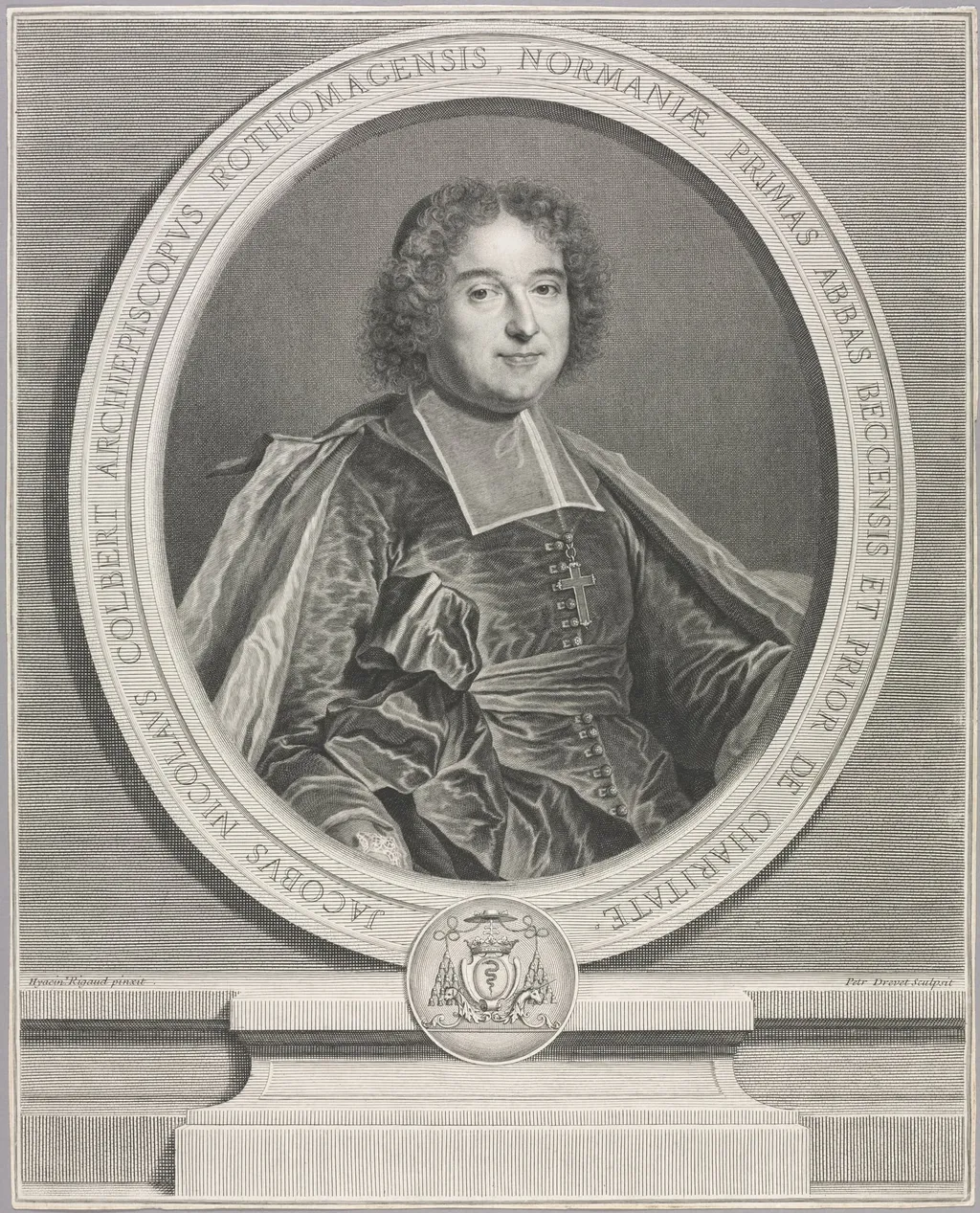 Jacques-Nicolas Colbert, by Pierre Drevet, 1714