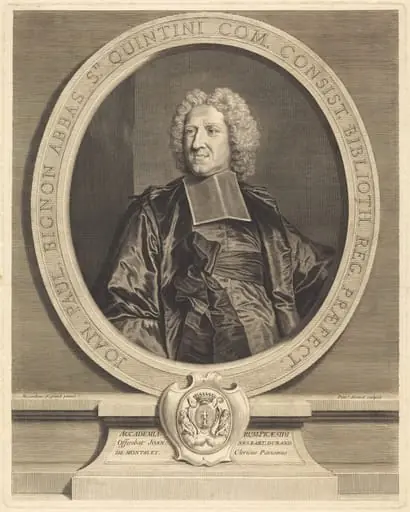 Jean Paul Bignon, Abbe du St. Quentin, by Pierre Drevet