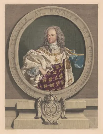Louis XV, by Pierre Drevet