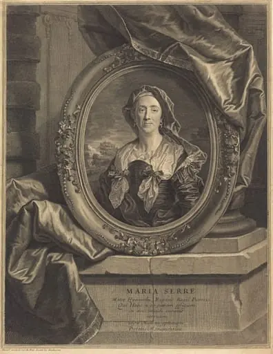 Maria Serre, Mater Hyacinth Rigaud, by Pierre Drevet
