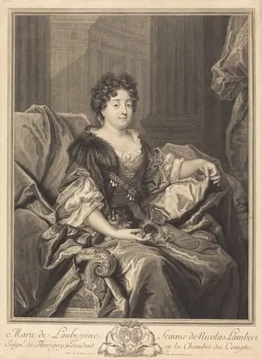 Marie de Laubespine, by Pierre Drevet