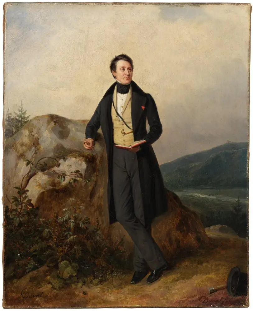 Portrait of an Unknown Man in a Landscape, by Pierre Duval Le Camus