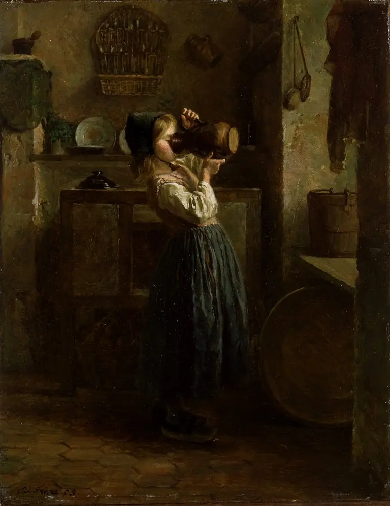 Helping Herself, by Pierre Édouard Frère