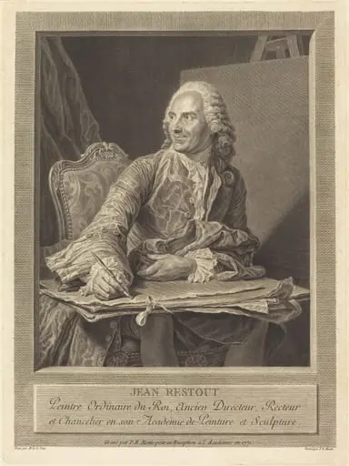 Jean Restout, by Pierre Etienne Moitte