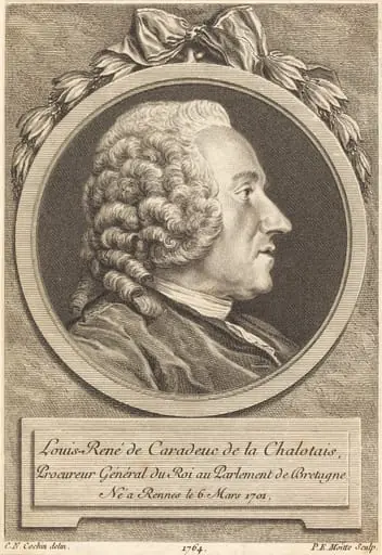Louis-Rene de Caradeuc de la Chalotais, by Pierre Etienne Moitte