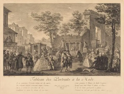 Tableau des portraits a la mode, by Pierre-Francois Courtois