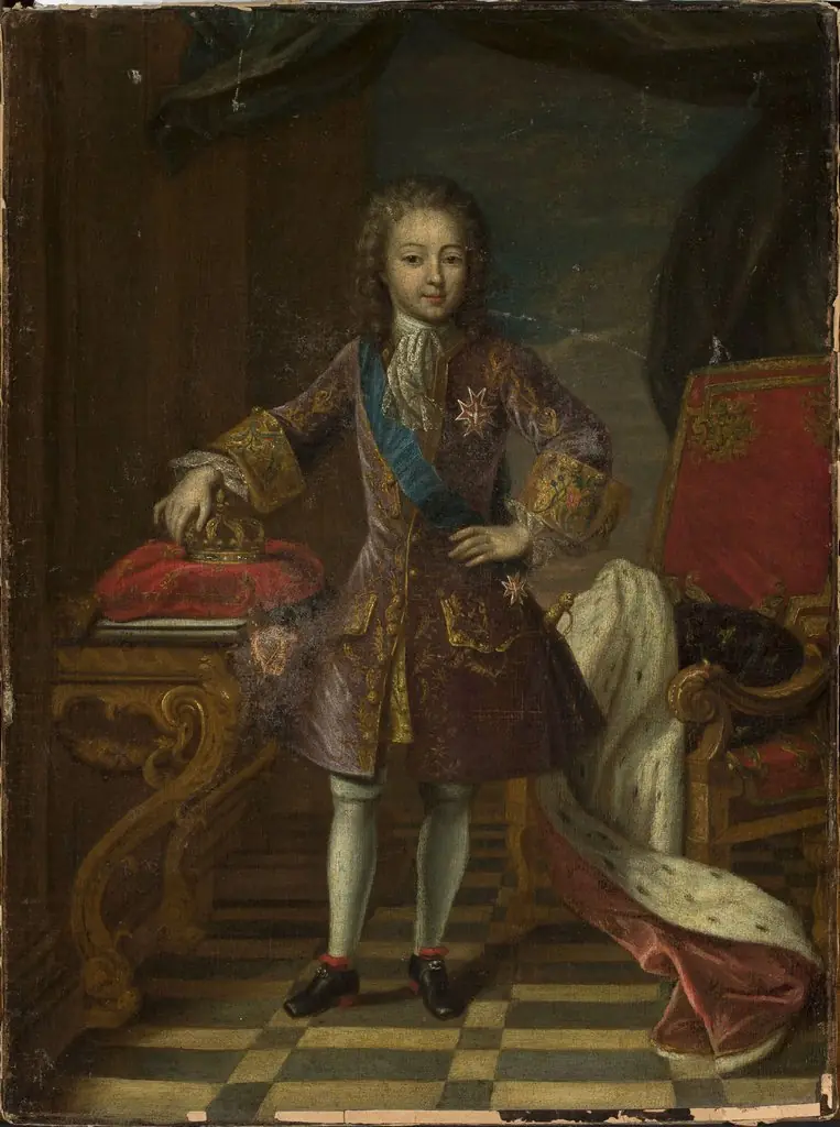Portrait of Louis XV at the age of 10, by Pierre Gaubert