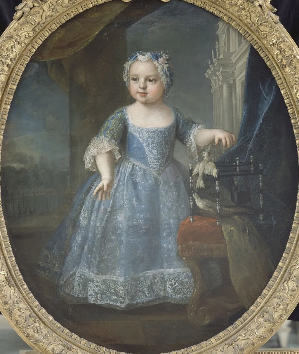 Marie-Louise de France (1728-1733), dite Madame Louise / Madame Troisième, by Pierre Gobert, oil, 1732