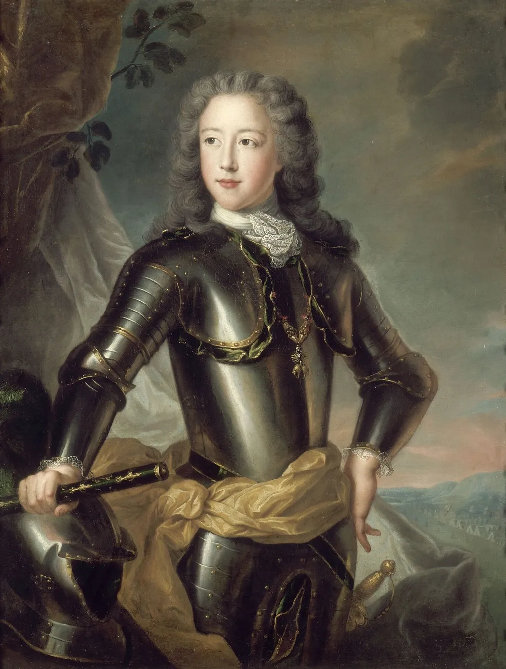 Portrait of Léopold Clément (1707-1723), Hereditary Prince of Lorraine, by Pierre Gobert, oil, 1722