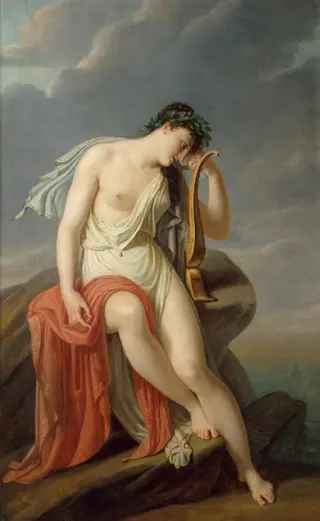 Sappho on the Leucadian Cliff, by Pierre Guérin