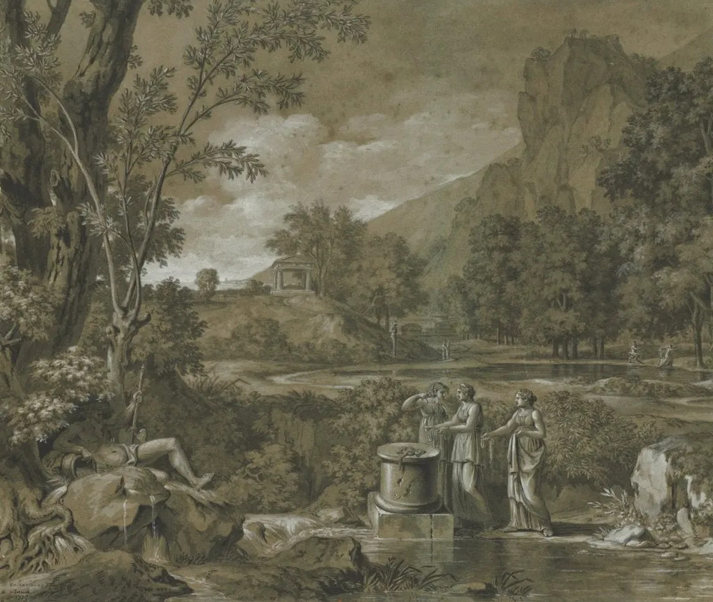 Classical Landscape, by Pierre Henri, 1779