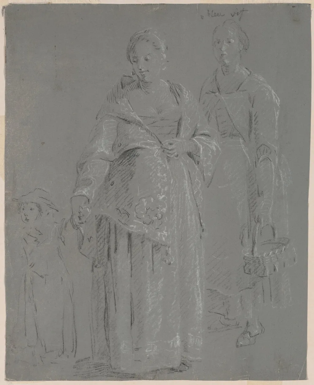 Three Figures, by Pierre-Jacques Volaire, 1750