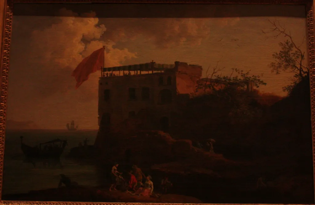 View of Gaiola, by Pierre-Jacques Volaire, oil, 1770