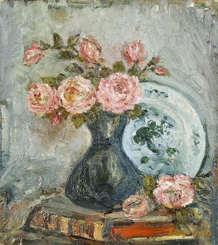 Still Life with Flowers, by Pierre Laprade, oil, 1913
