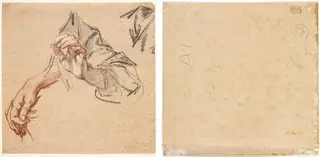 Study of Hands (recto); Sketch of a Hand (verso)