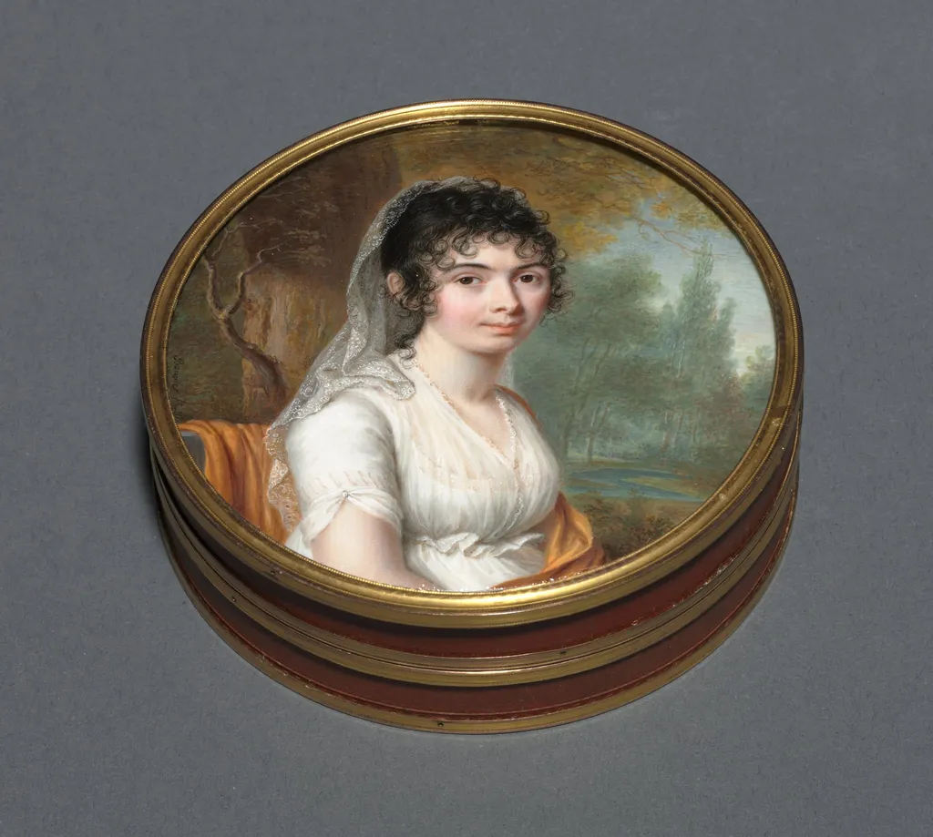 Snuff Box with a Portrait of a Lady, by Pierre Louis Bouvier, unspecified, 1803