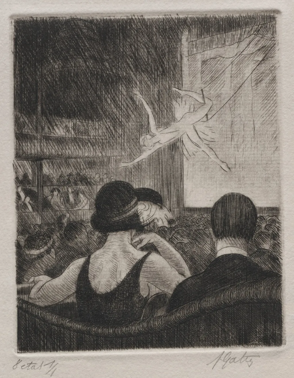 Acrobat at the Music Hall, by Pierre Louis Gatier, 1924
