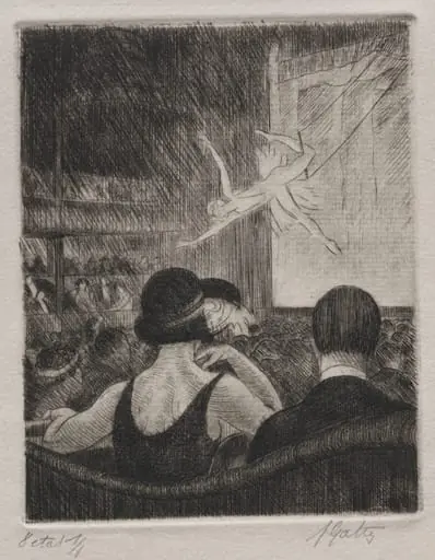 Acrobat at the Music Hall, by Pierre Louis Gatier