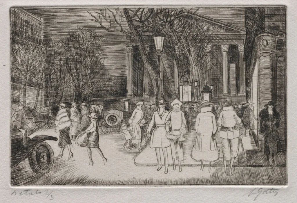 Petite rue Royale, by Pierre Louis Gatier, 1922