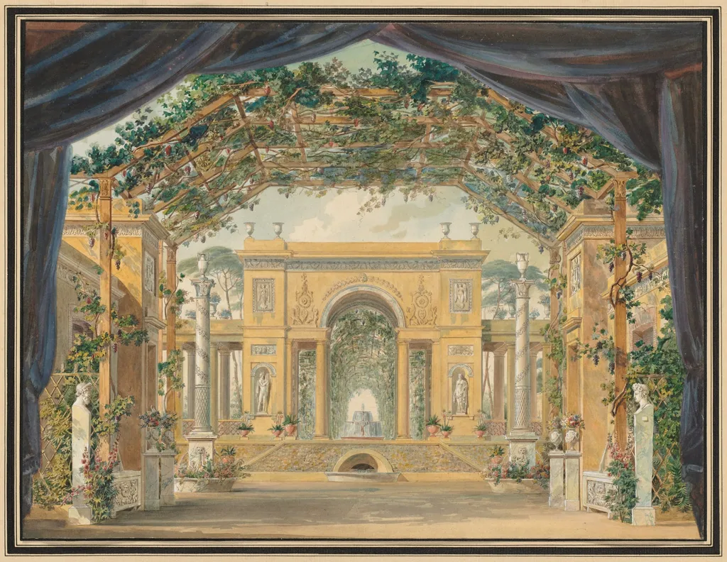 Decoration Executed for the Birthday of His Majesty the King of Westphalia, by Pierre-Luc-Charles Cicéri, 1811