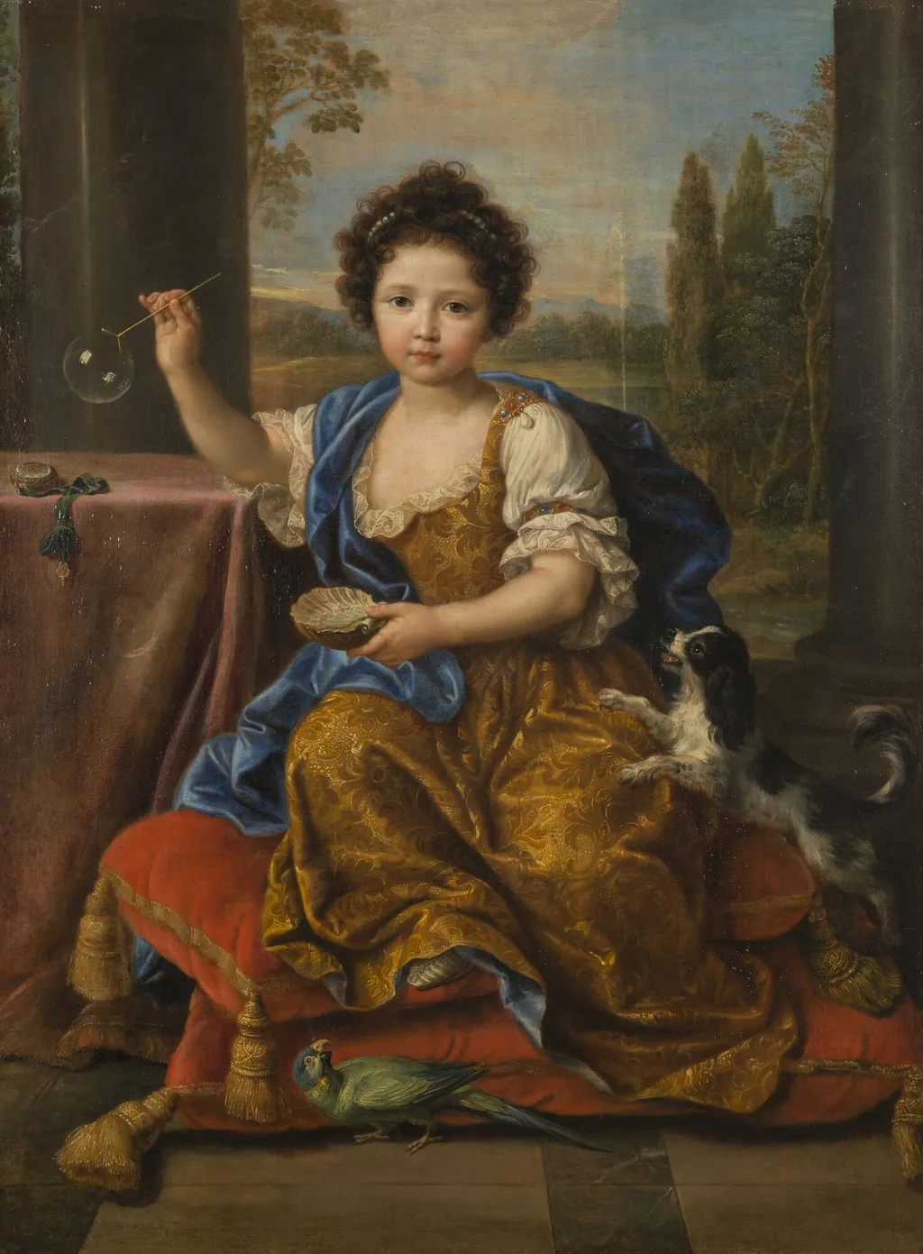 Louise-Marie de Bourbon (1674-1681), by Pierre Mignard I, oil, 1691