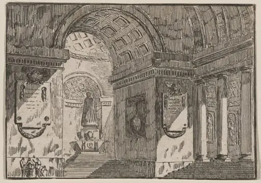 Porch before a Circular Temple, by Pierre Moreau