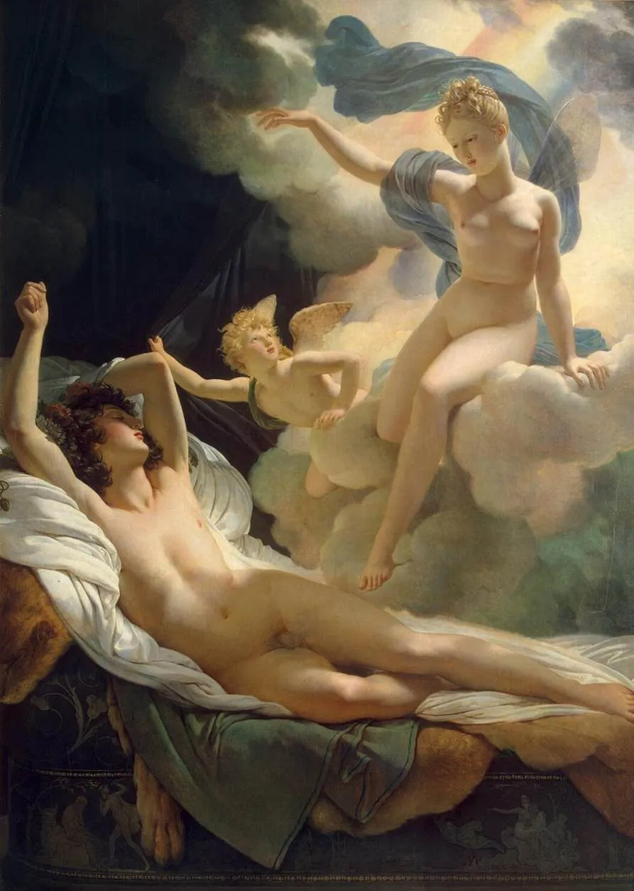 Morpheus and Iris, by Pierre-Narcisse Guérin, oil, 1811