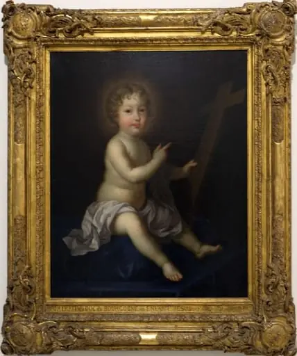 Portretul Ducelui de Burgundia în chip de Iisus Copil, by Pierre, numit Mignard Le Romain Mignard