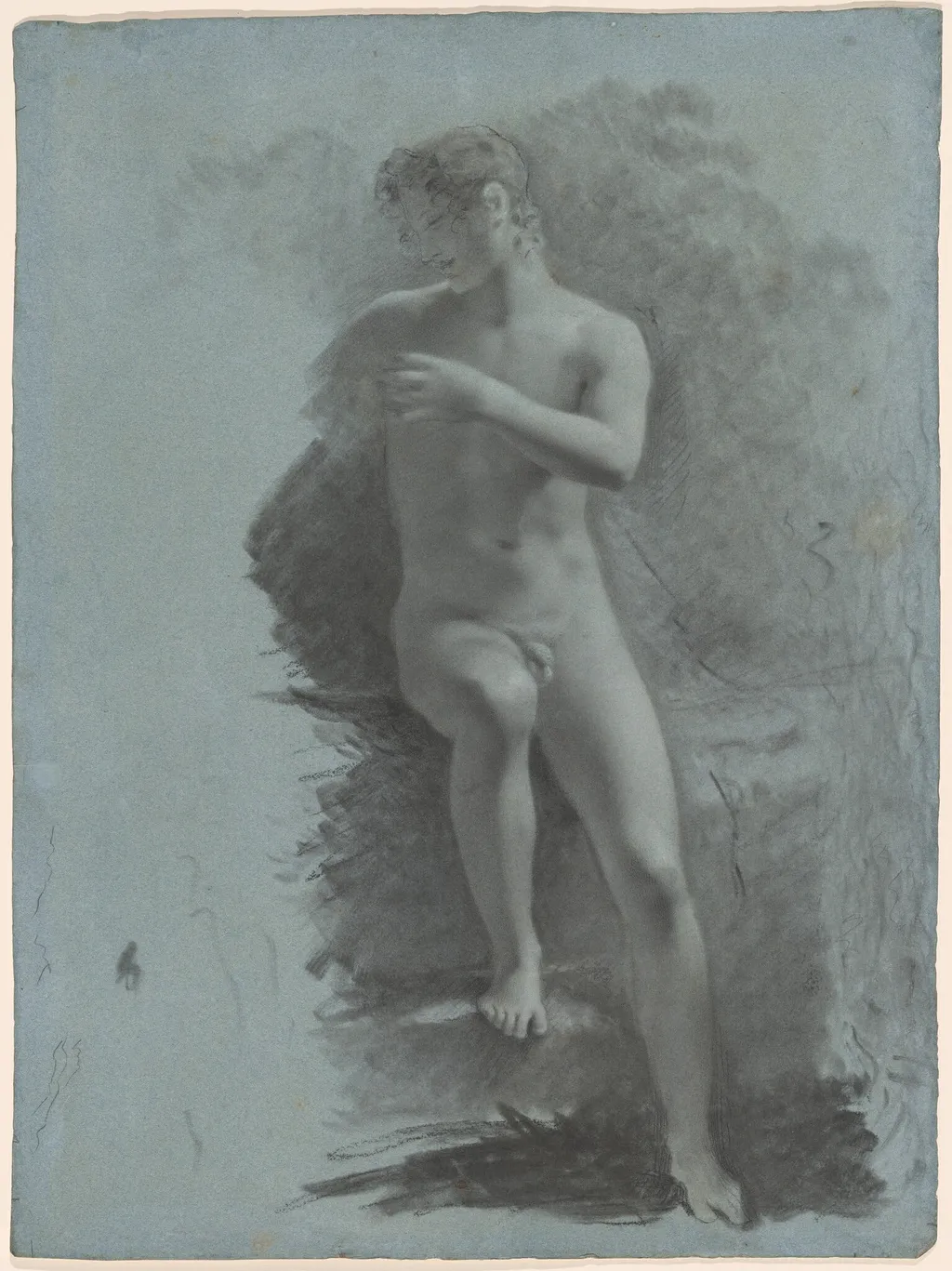 Adonis, by Pierre Paul Prud'hon, chalk, 1811